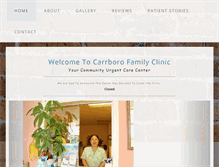 Tablet Screenshot of carrborofamilyclinic.com